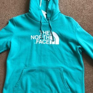 Womens Medium Teal North Face Hoodie